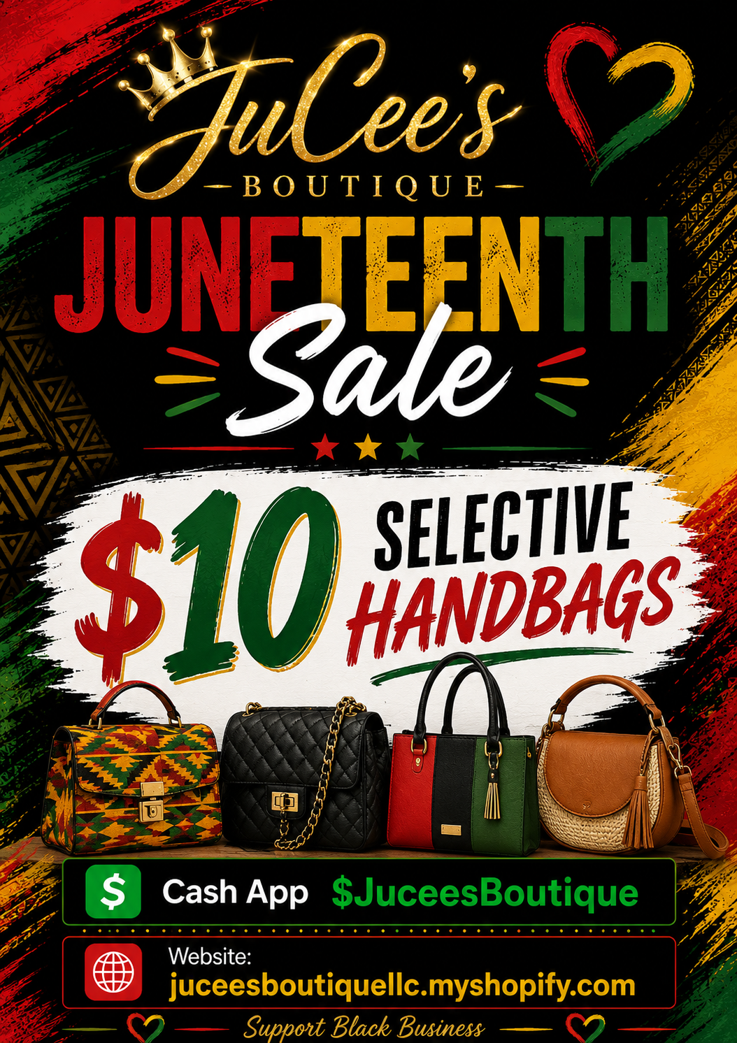 A Juneteenth Handbag sale